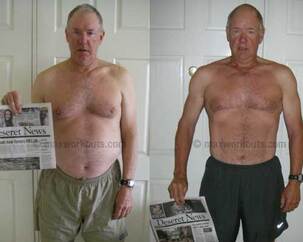 Mike's before and after photo